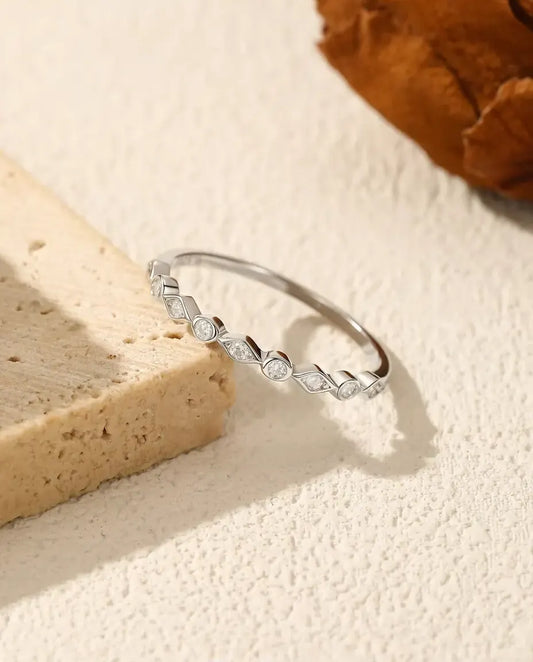 Moissanite Eternity Band