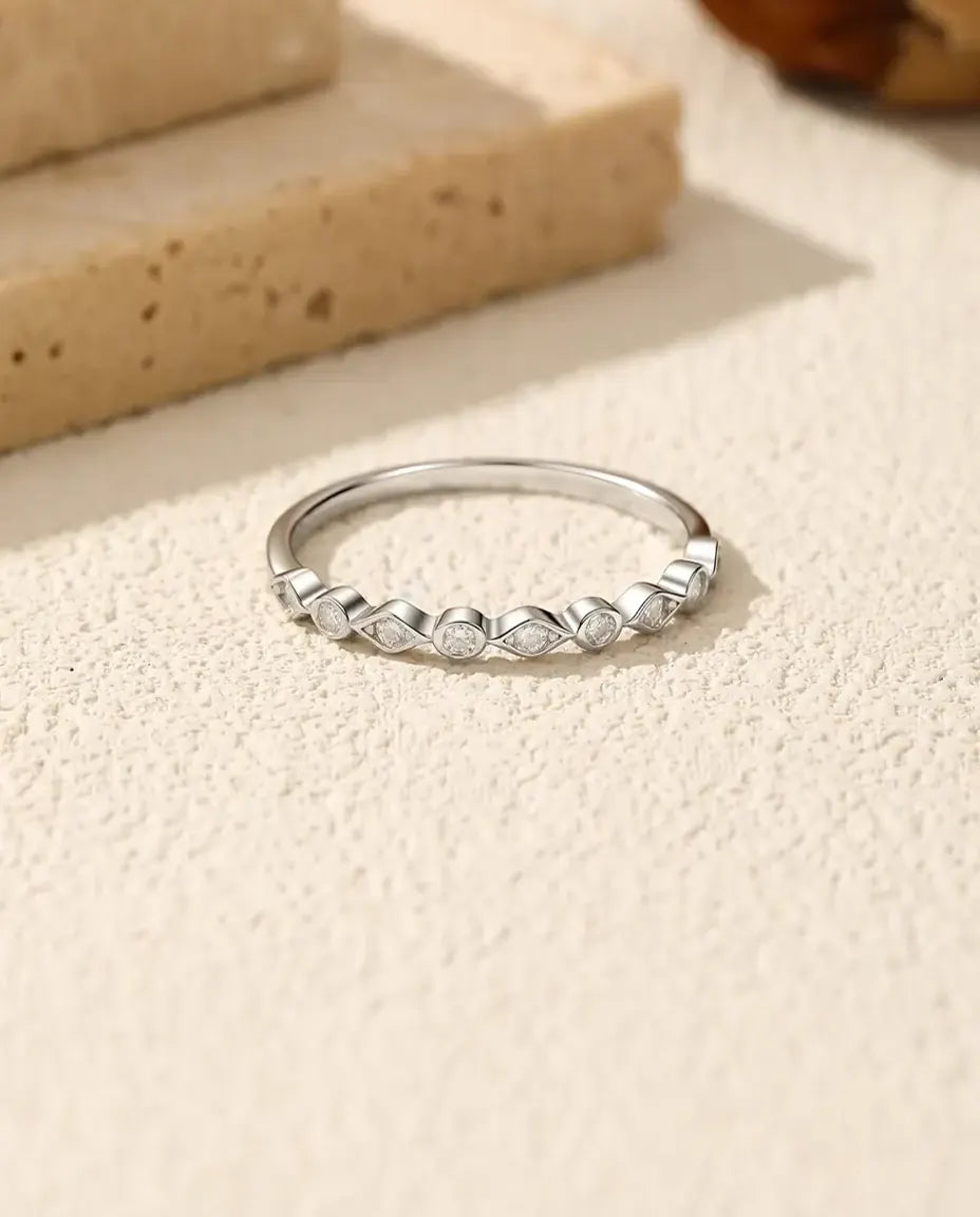 Moissanite Eternity Band