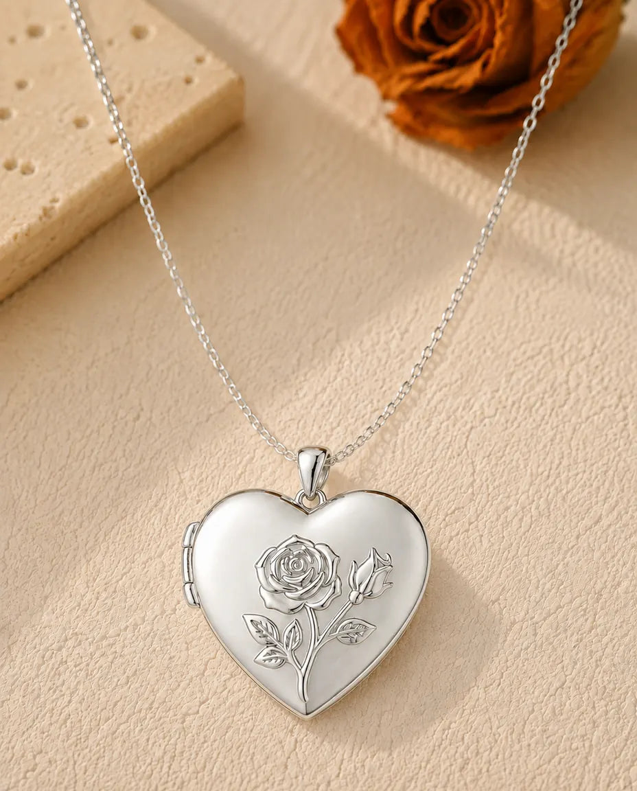 Personalized Photo Locket Necklace That Holds 2 Pictures