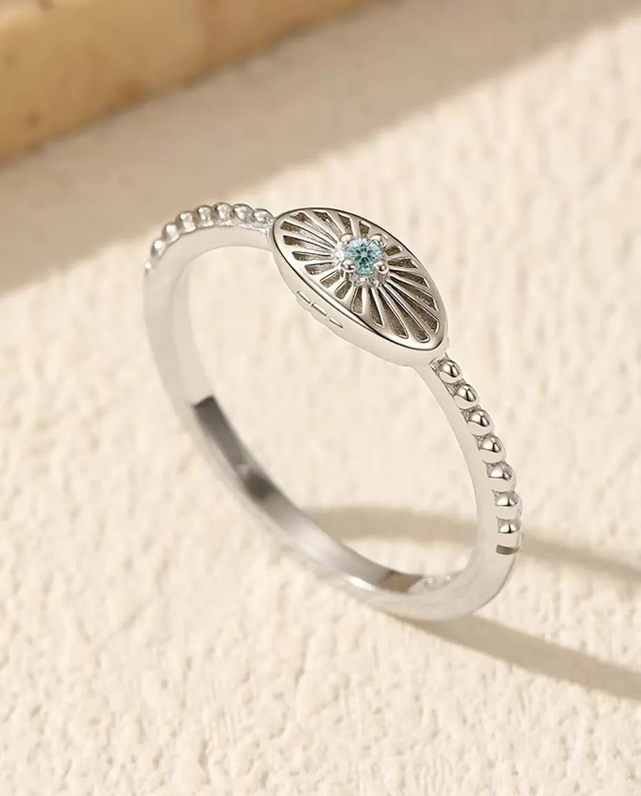 Sunburst Oval Signet Ring
