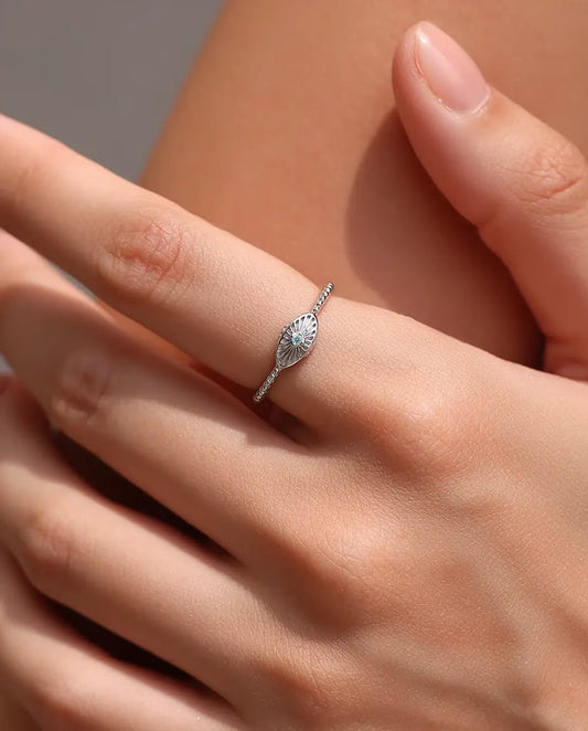 Sunburst Oval Signet Ring