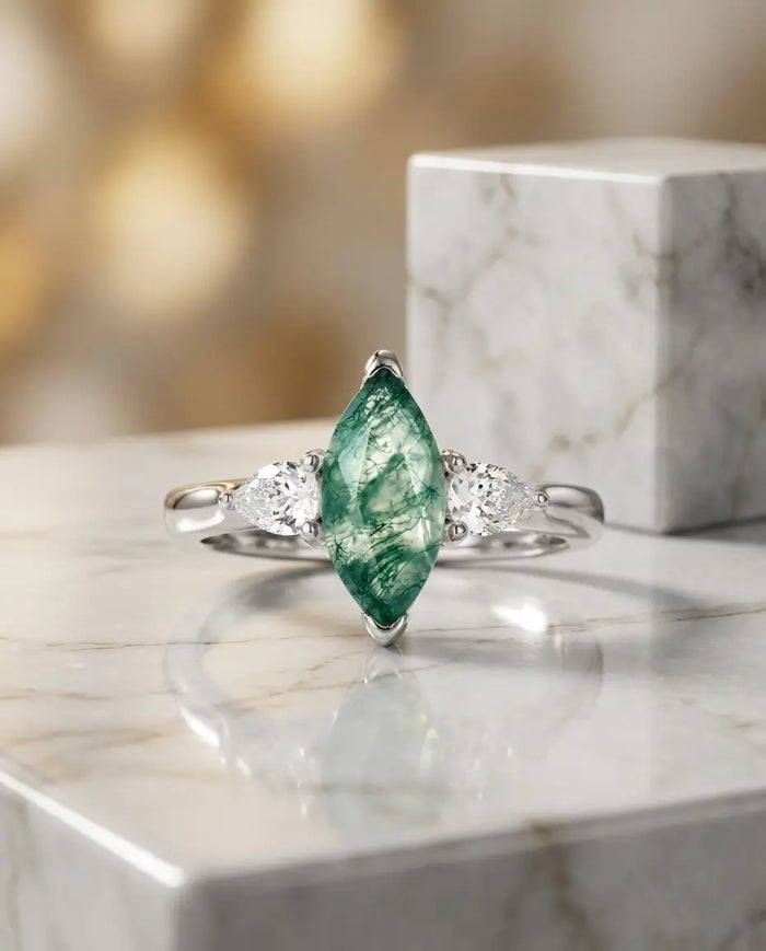 Is Moss Agate Suitable for Engagement Rings