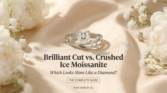 Brilliant Cut vs. Crushed Ice Moissanite