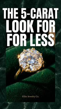 Close-up macro shot of a sparkling Old European Cut Moissanite engagement ring, showcasing its high crown, small table, and distinct large facets that reflect pastel light, set in a vintage-inspired gold band.