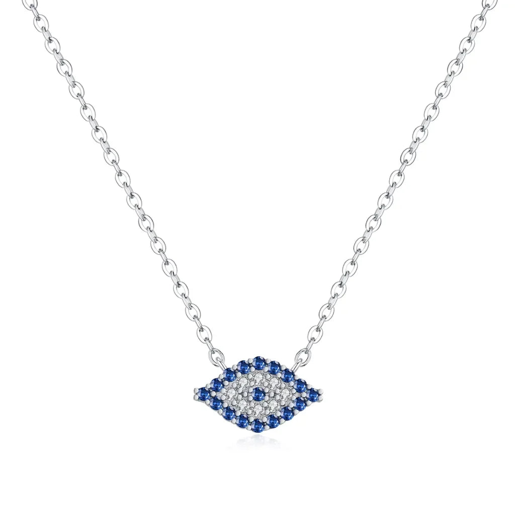 925 Sterling Silver Evil Eye Necklace for Women - Evil Eye Choker