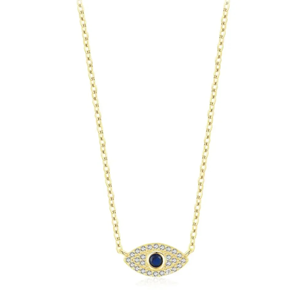 925 Sterling Silver Evil Eye Necklace for Women - Women's Evil Eye Pendant Necklace