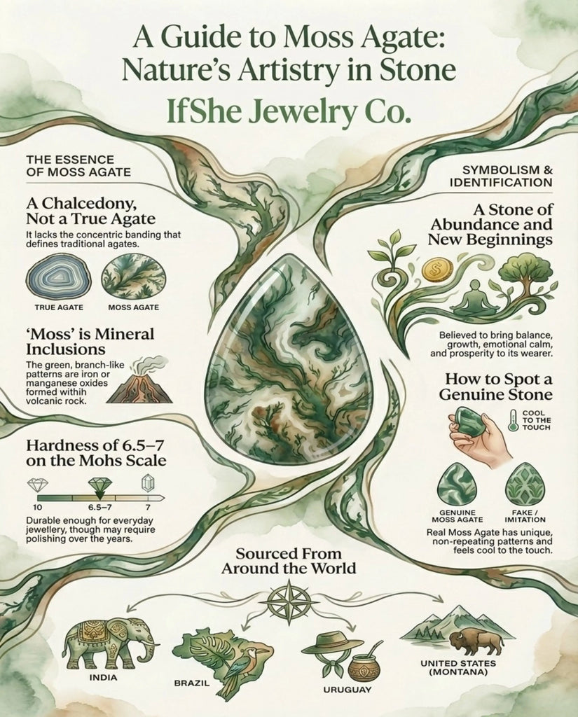 A Guide to Moss Agate IfShe Jewelry