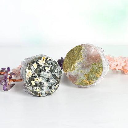 Amethyst & Rose Quartz Crystal Tree with Raw Amethyst Base
