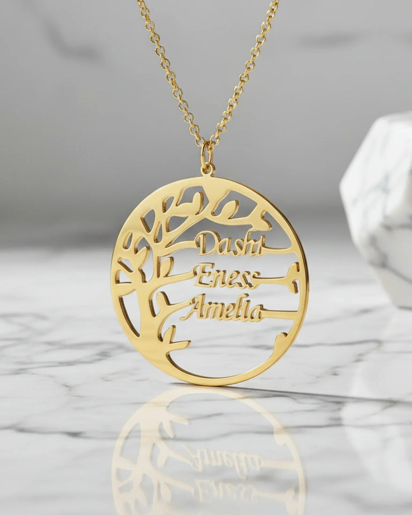 Family Legacy Tree Name Necklace – Personalized Jewelry IfShe