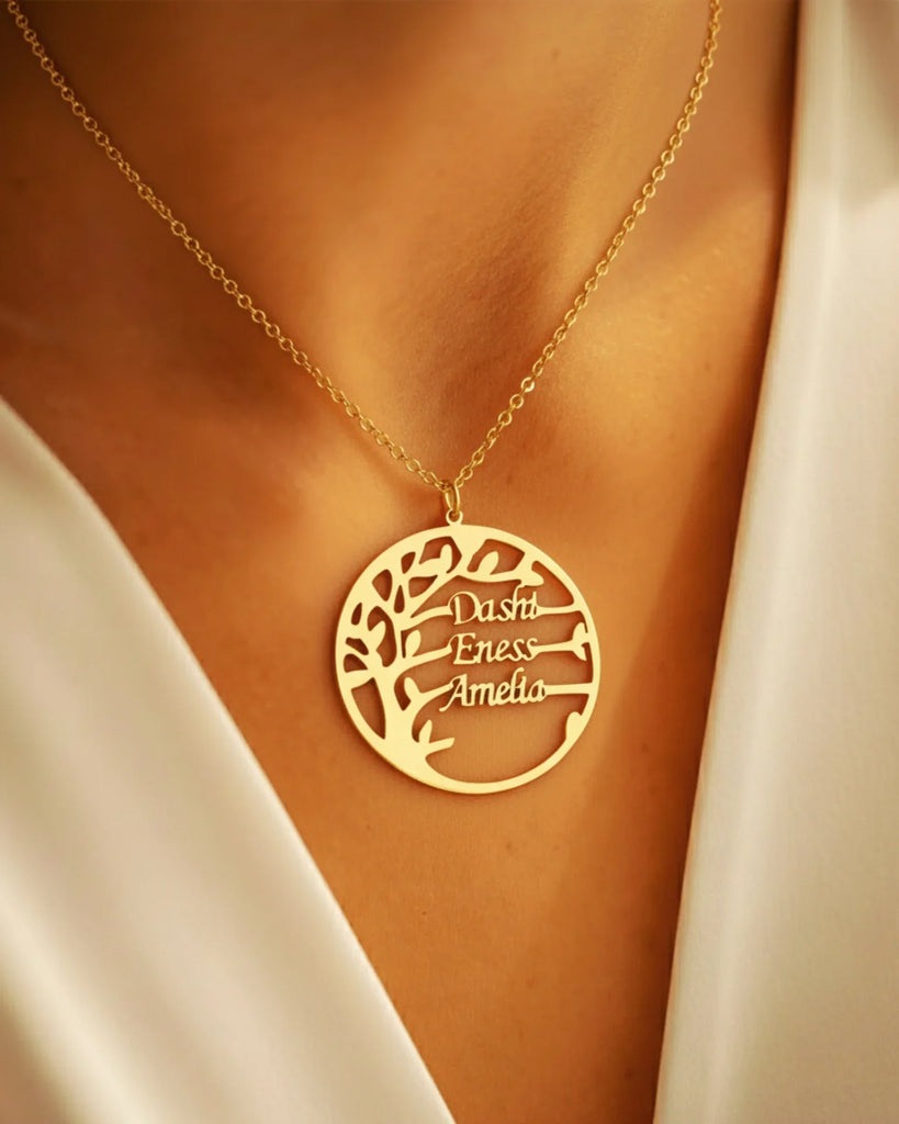 Family Legacy Tree Name Necklace – Personalized Jewelry IfShe