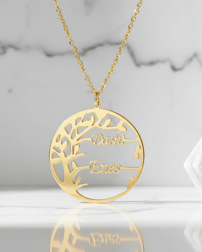 Family Legacy Tree Name Necklace – Personalized Jewelry IfShe