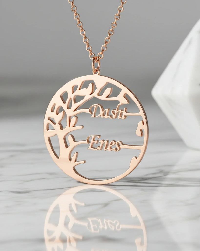 Family Legacy Tree Name Necklace – Personalized Jewelry IfShe