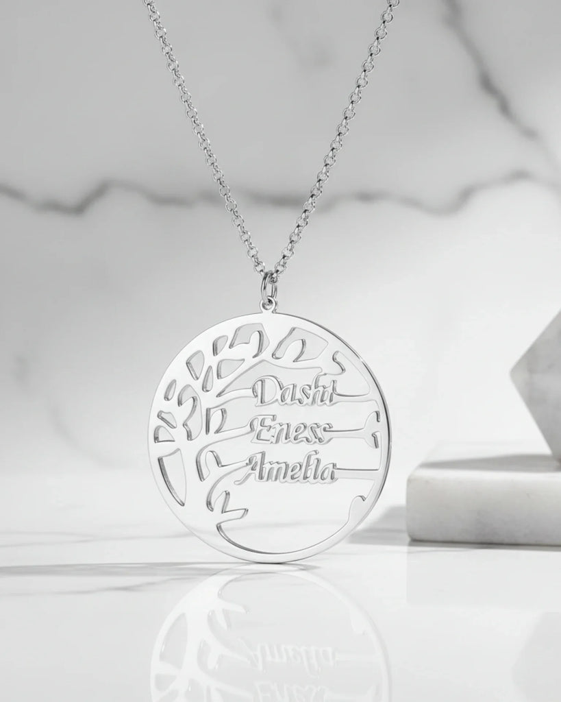 Family Legacy Tree Name Necklace – Personalized Jewelry IfShe