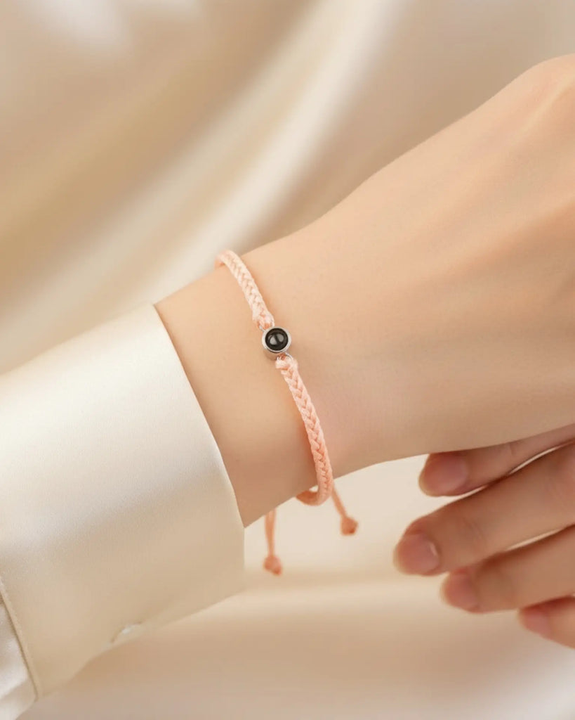 Friendship Knot Photo Projection Woven Bracelet IfShe Jewelry