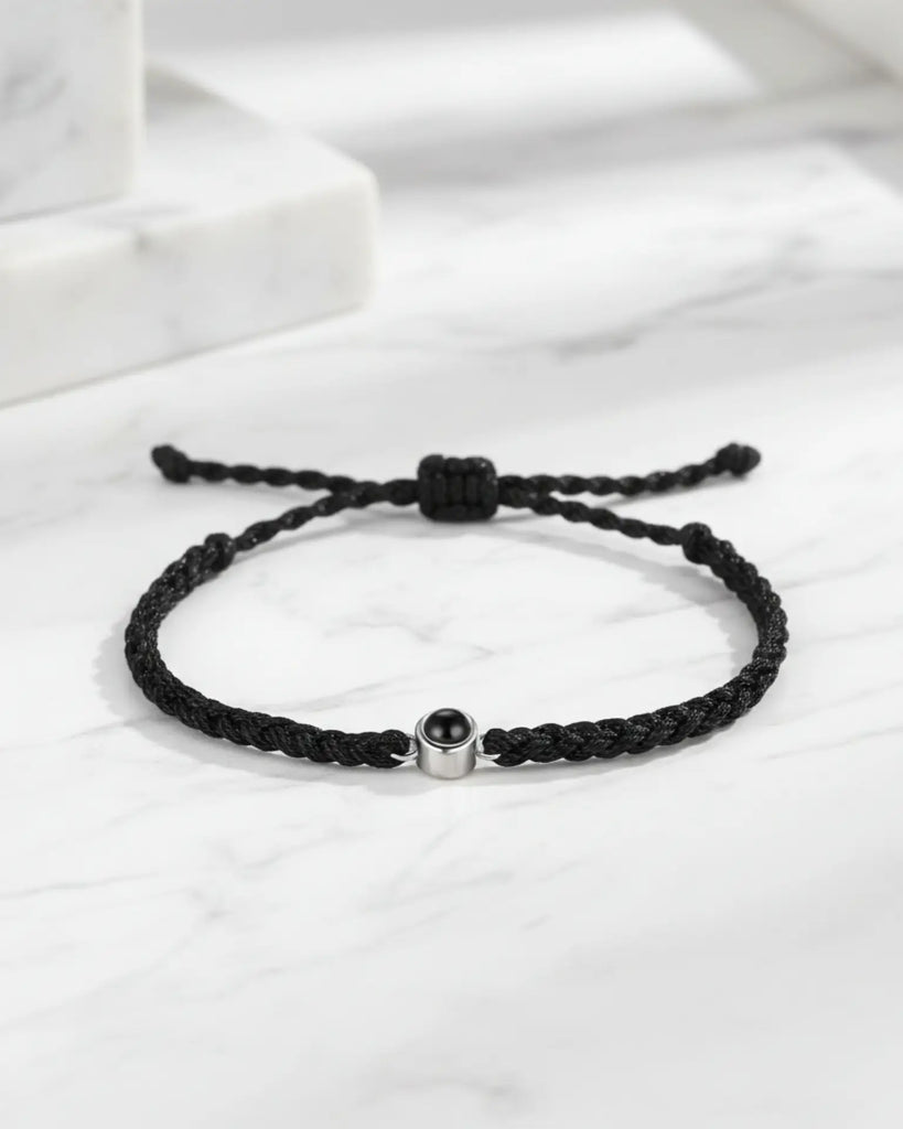 Friendship Knot Photo Projection Woven Bracelet IfShe Jewelry