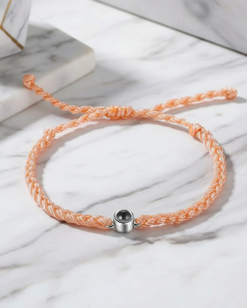 Friendship Knot Photo Projection Woven Bracelet IfShe Jewelry