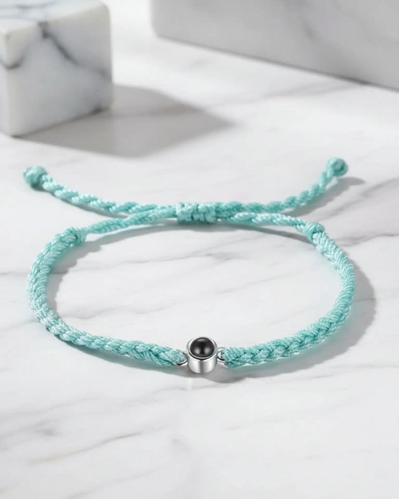 Friendship Knot Photo Projection Woven Bracelet IfShe Jewelry