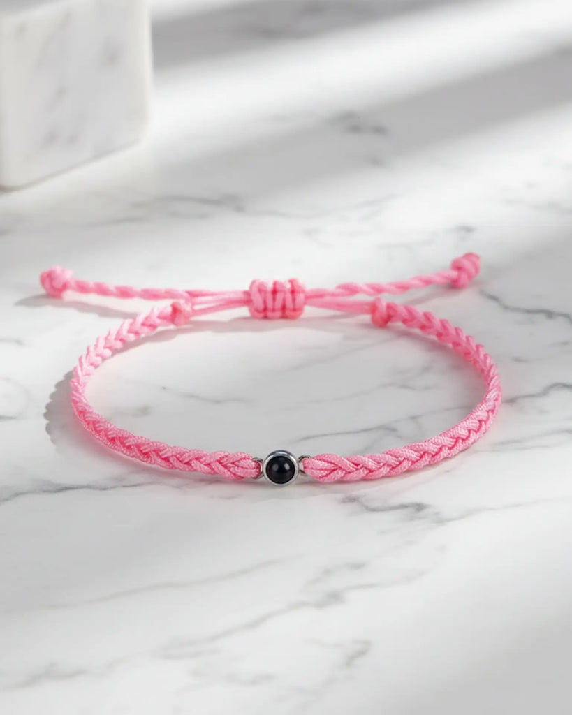 Friendship Knot Photo Projection Woven Bracelet IfShe Jewelry