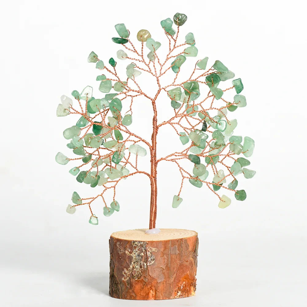 Amethyst Crystal Tree with Wooden Base