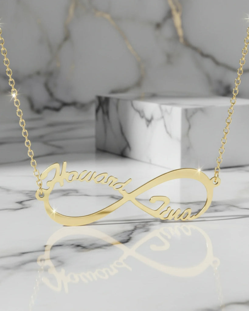 Infinite Love Two Names Necklace – Personalized Jewelry IfShe Jewelry