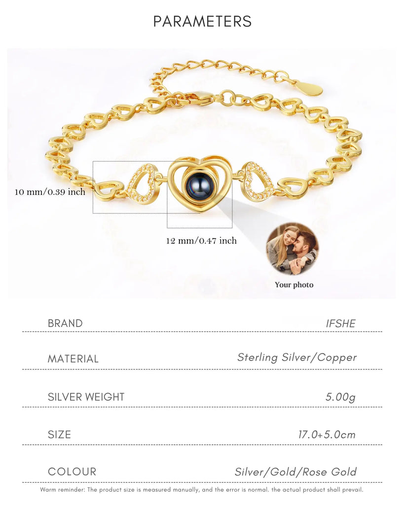 Memory Photo Projection Bracelet IfShe Jewelry