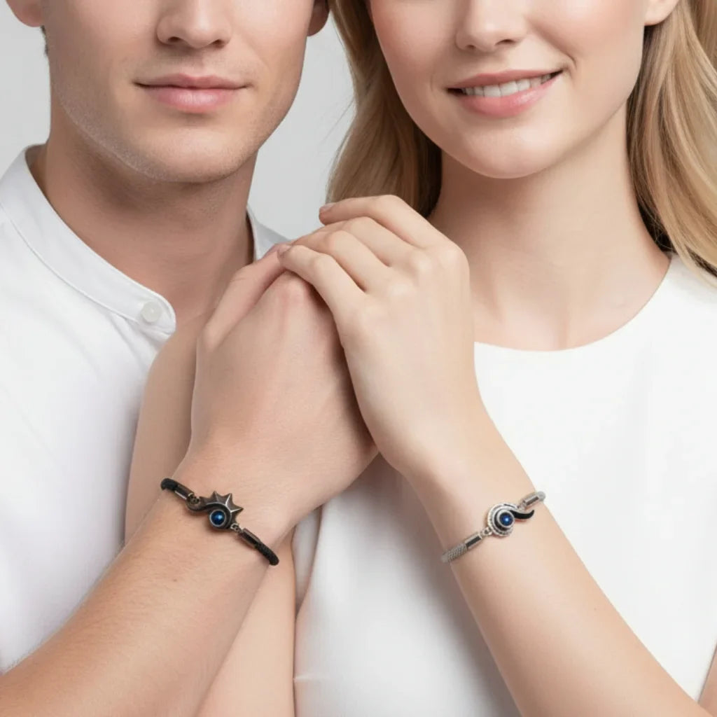 Personalised Photo Projection Matching Bracelets