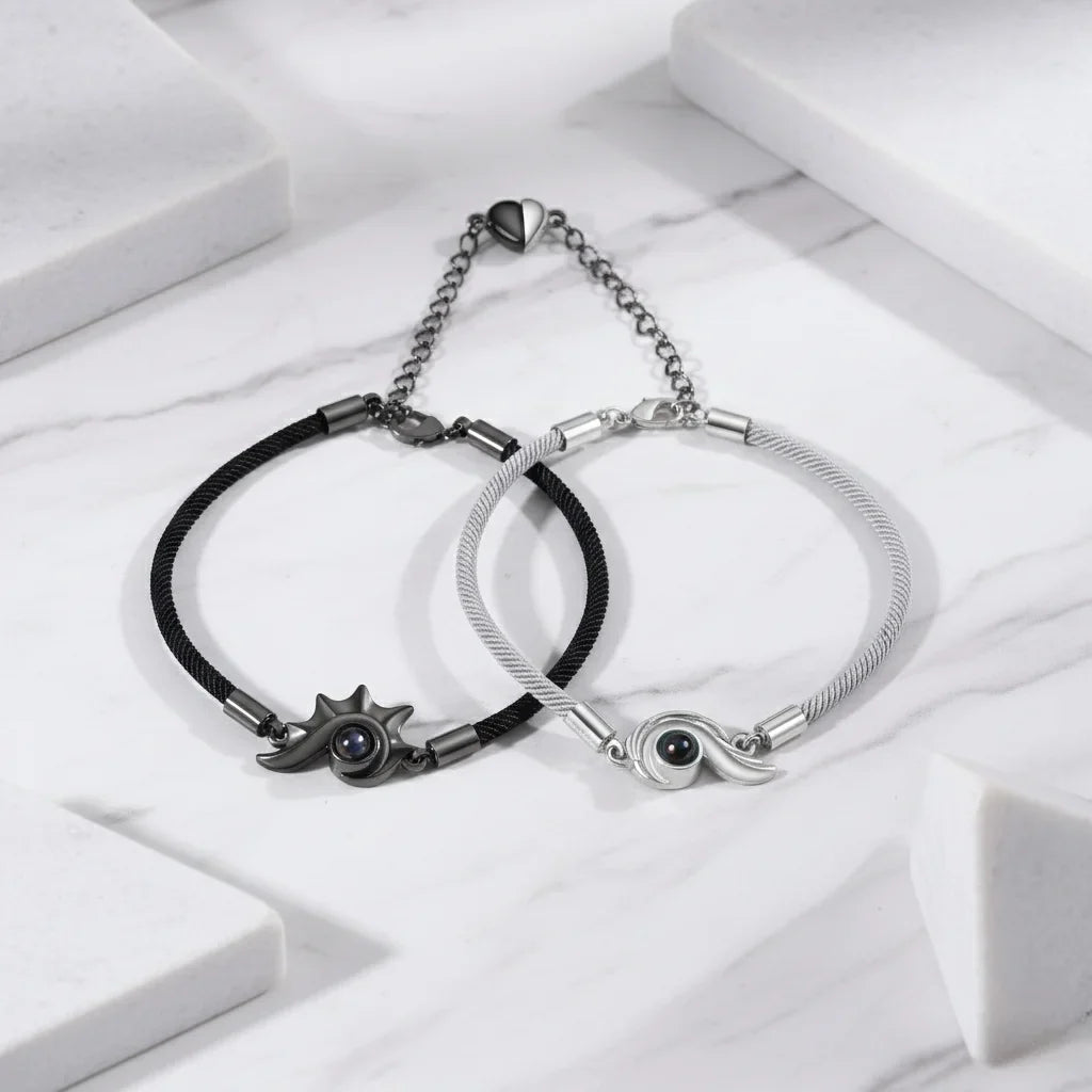 Personalised Photo Projection Matching Bracelets