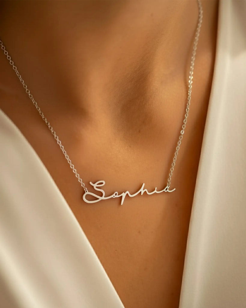 Personalized Cursive Name Necklace | Sterling Silver IfShe Jewelry