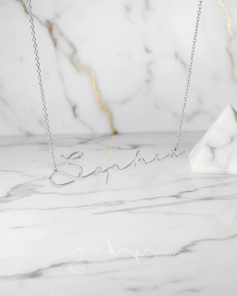 Personalized Cursive Name Necklace | Sterling Silver IfShe Jewelry