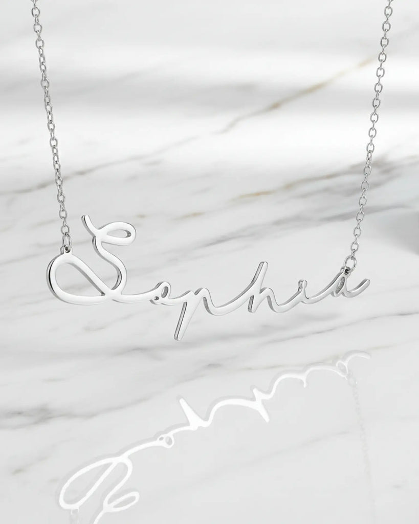 Personalized Cursive Name Necklace | Sterling Silver IfShe Jewelry
