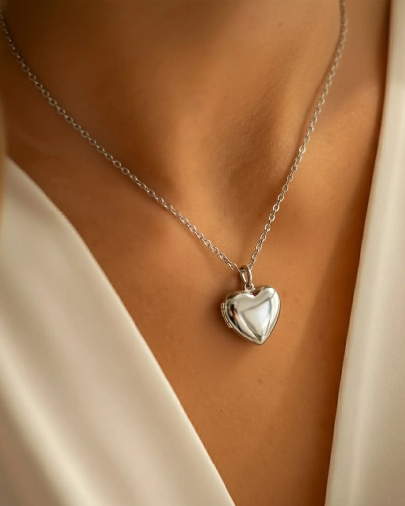 Personalized Heart Photo Locket Necklace IfShe Jewelry