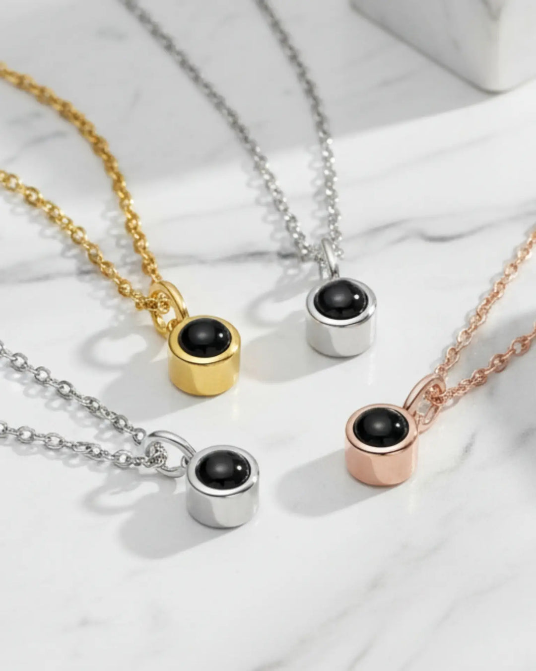 Personalized Minimalist Photo Projection Necklace IfShe Jewelry