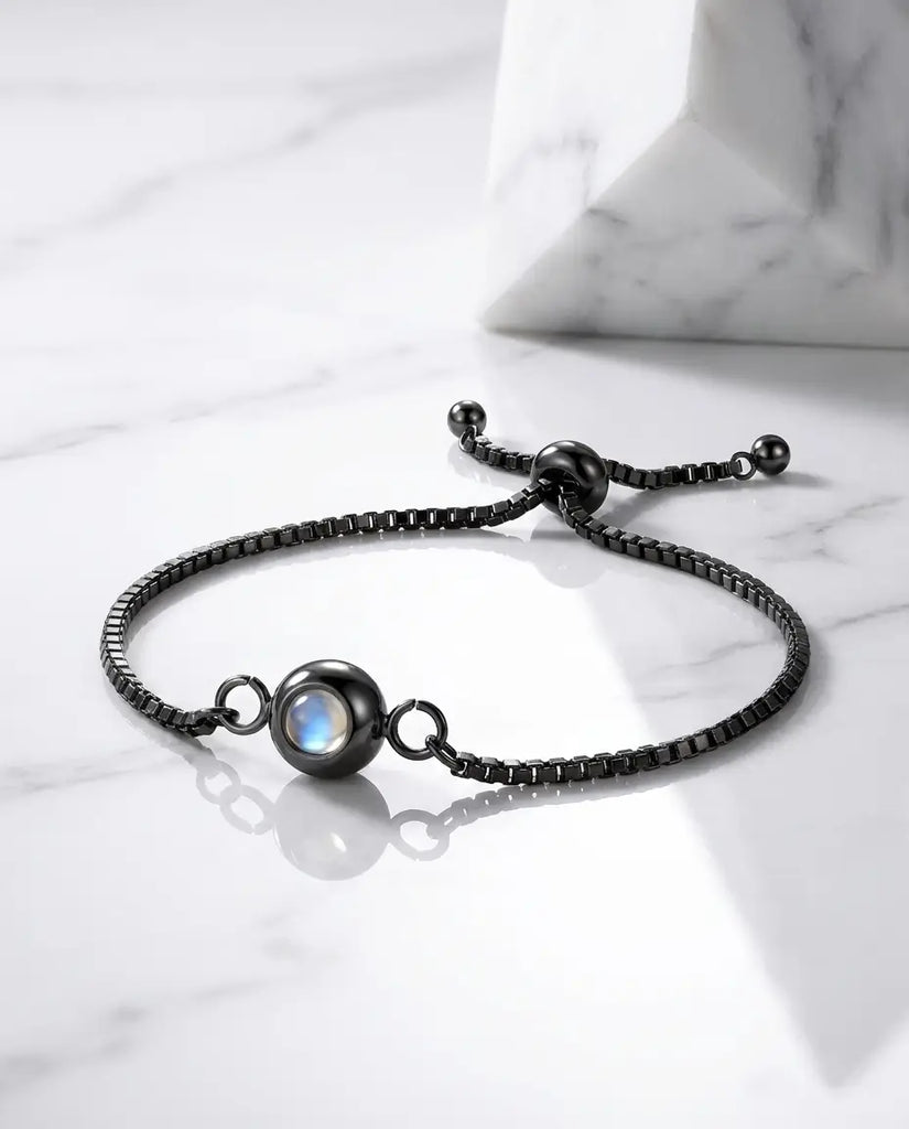 Personalized Photo Projection Bracelet - Custom Picture Inside Link Chain IfShe Jewelry