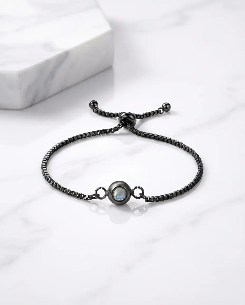 Personalized Photo Projection Bracelet - Custom Picture Inside Link Chain IfShe Jewelry