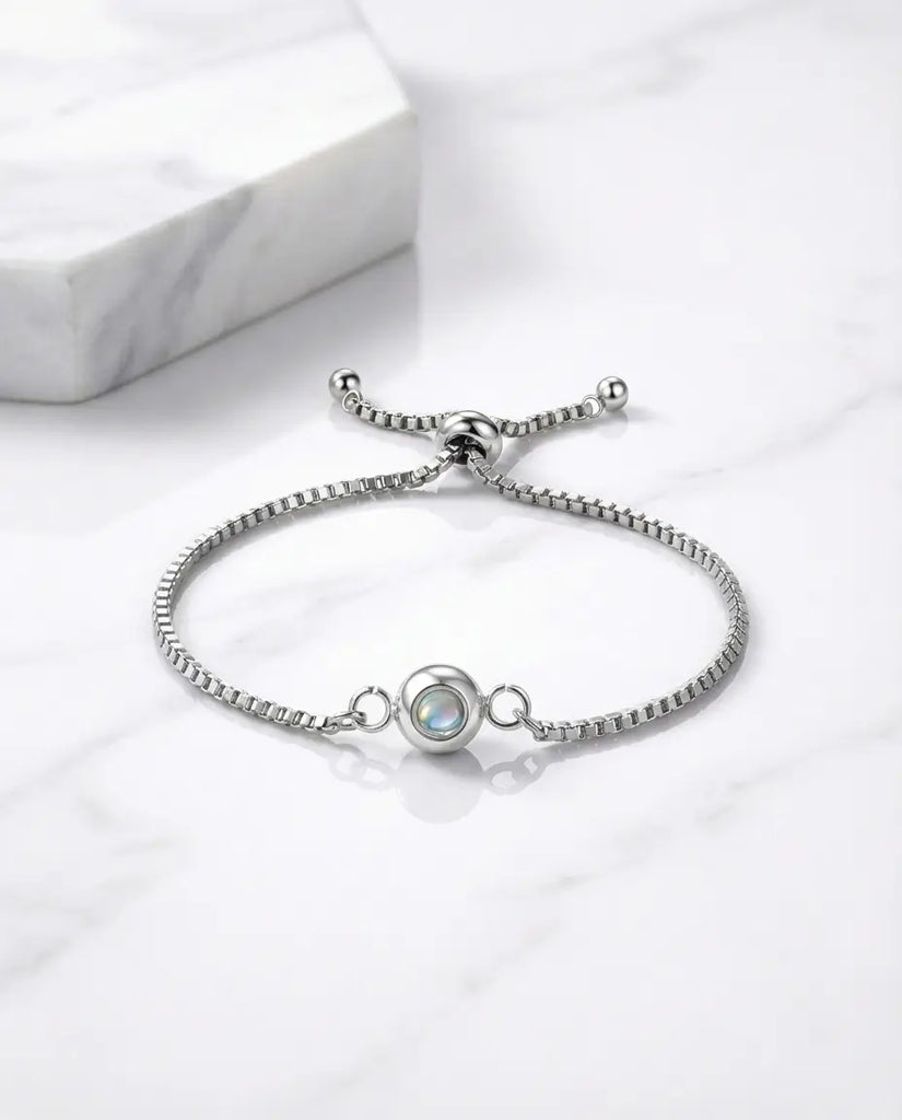 Personalized Photo Projection Bracelet - Custom Picture Inside Link Chain IfShe Jewelry