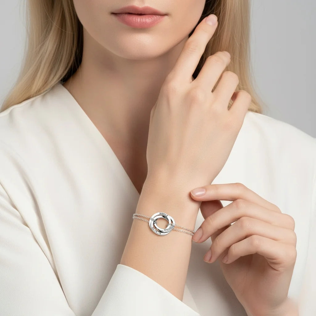 Personalized Russian Ring Bracelet