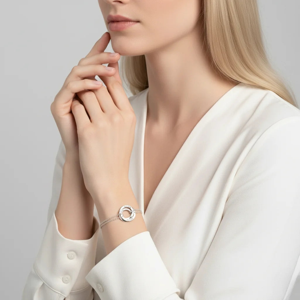 Personalized Russian Ring Bracelet