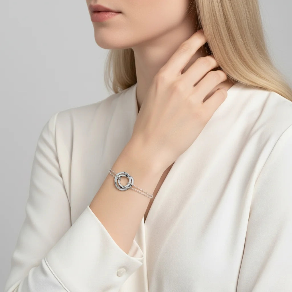 Personalized Russian Ring Bracelet