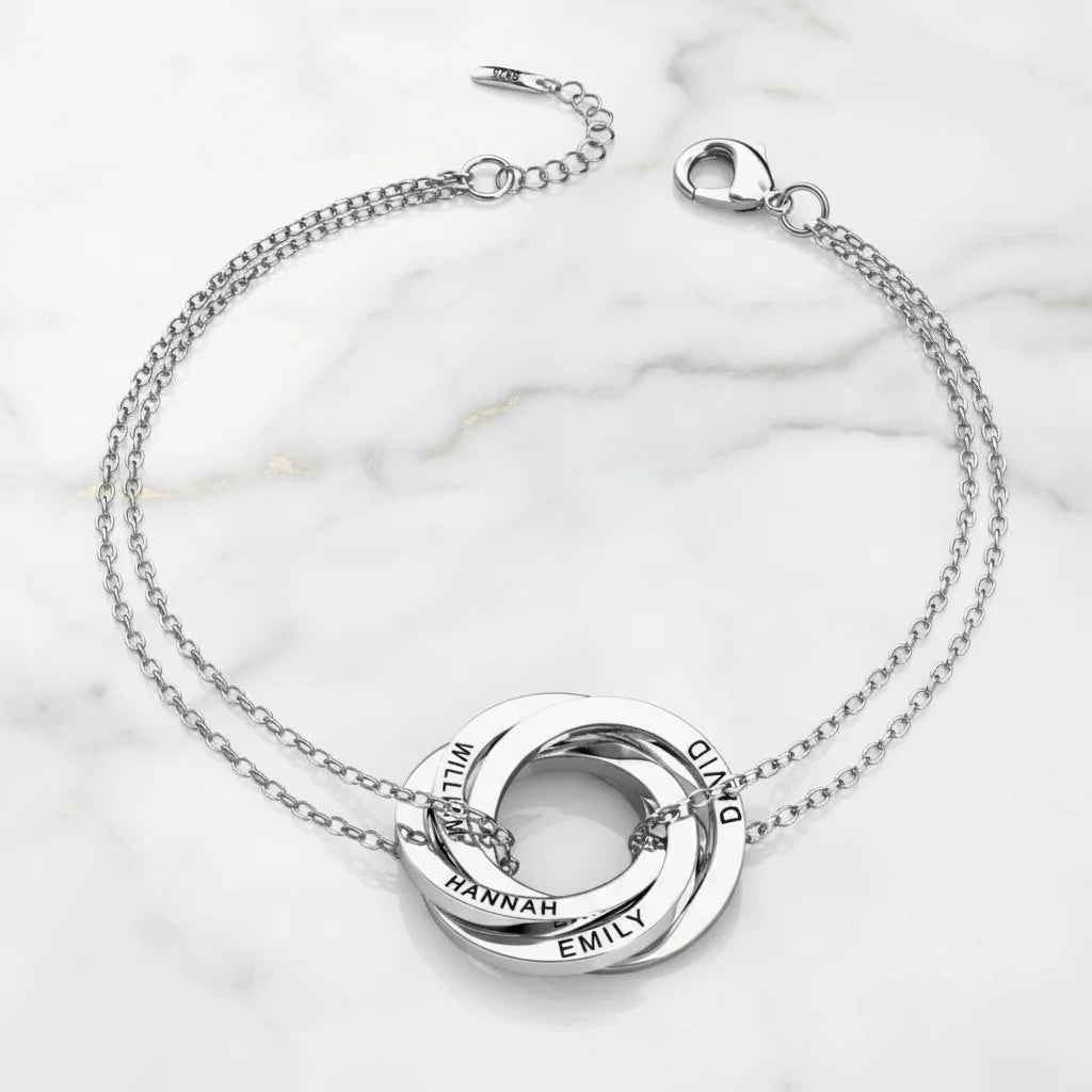Personalized Russian Ring Bracelet
