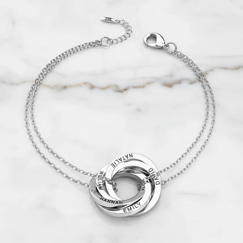 Personalized Russian Ring Bracelet