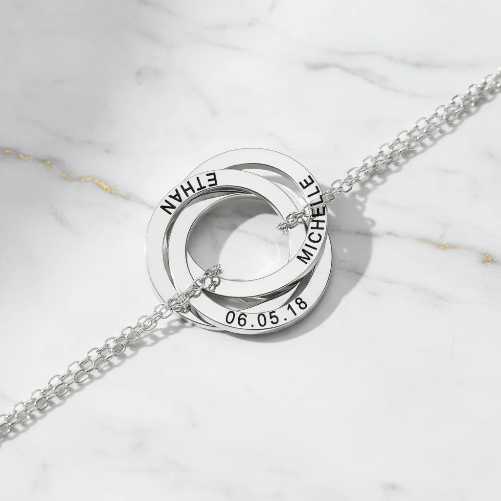 Personalized Russian Ring Bracelet