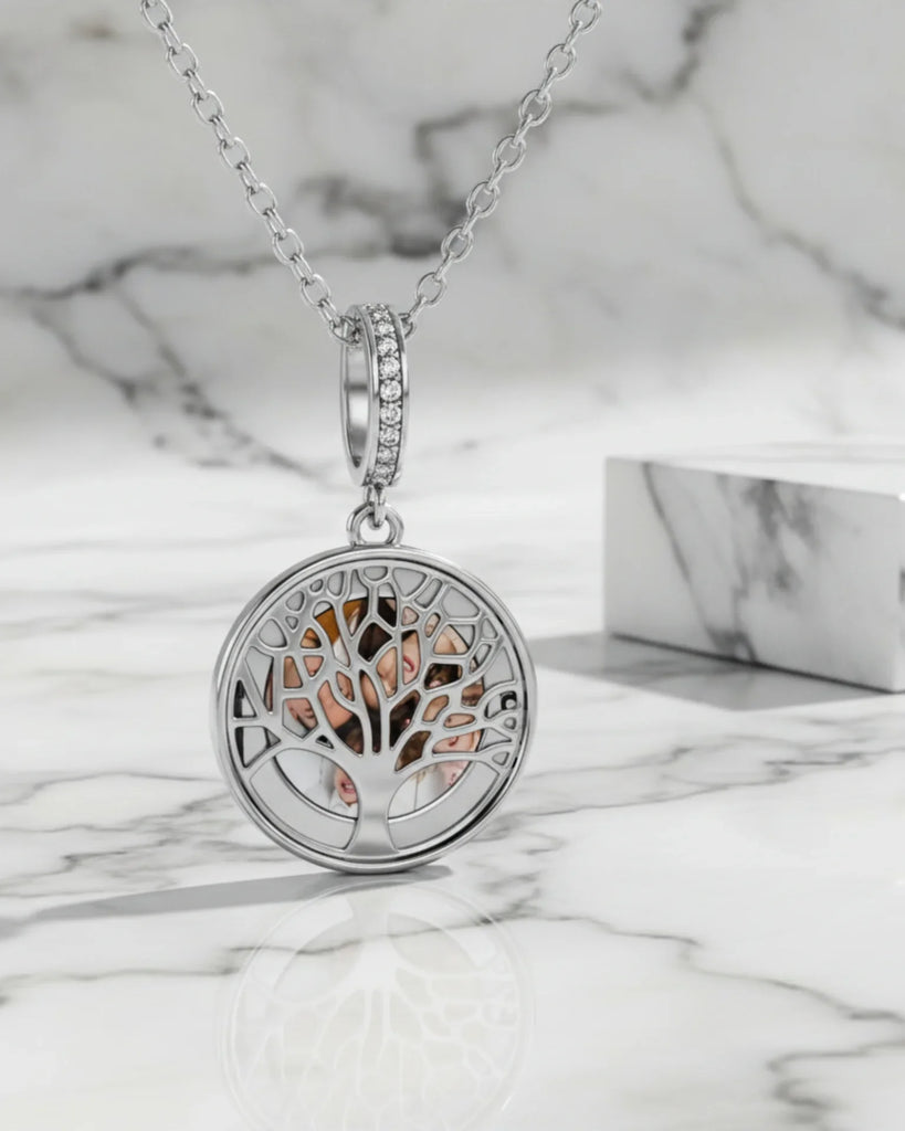 Personalized Tree of Life Locket Necklace