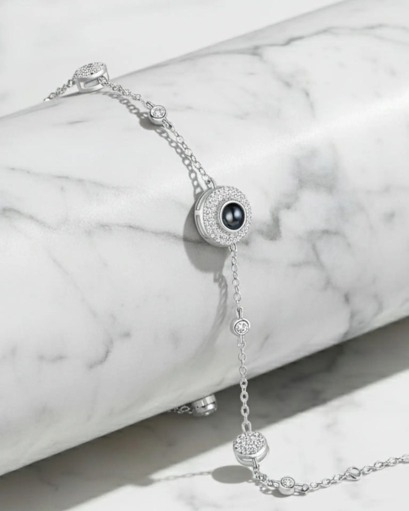 Subtle Sparkle Photo Projection Station Bracelet IfShe Jewelry
