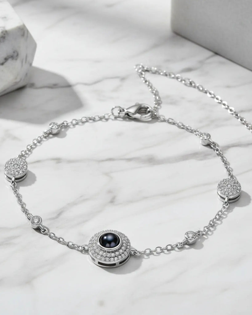 Subtle Sparkle Photo Projection Station Bracelet IfShe Jewelry
