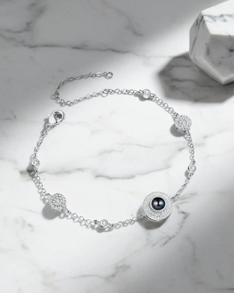 Subtle Sparkle Photo Projection Station Bracelet IfShe Jewelry