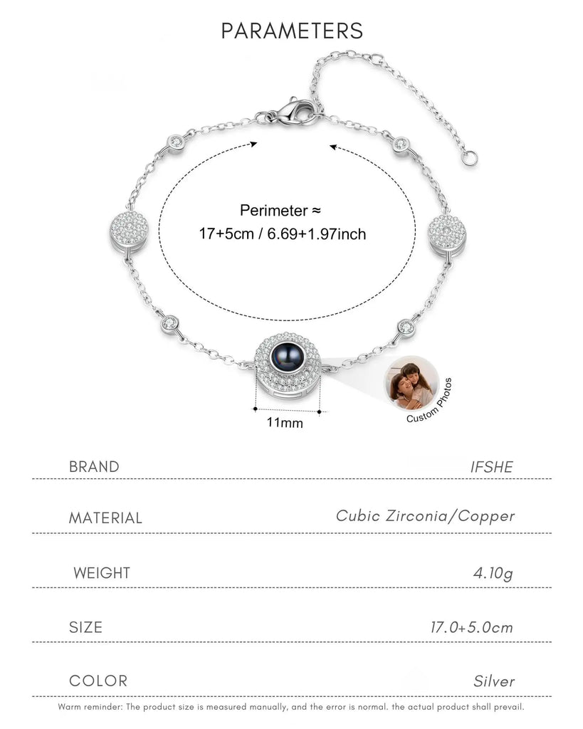 Subtle Sparkle Photo Projection Station Bracelet IfShe Jewelry