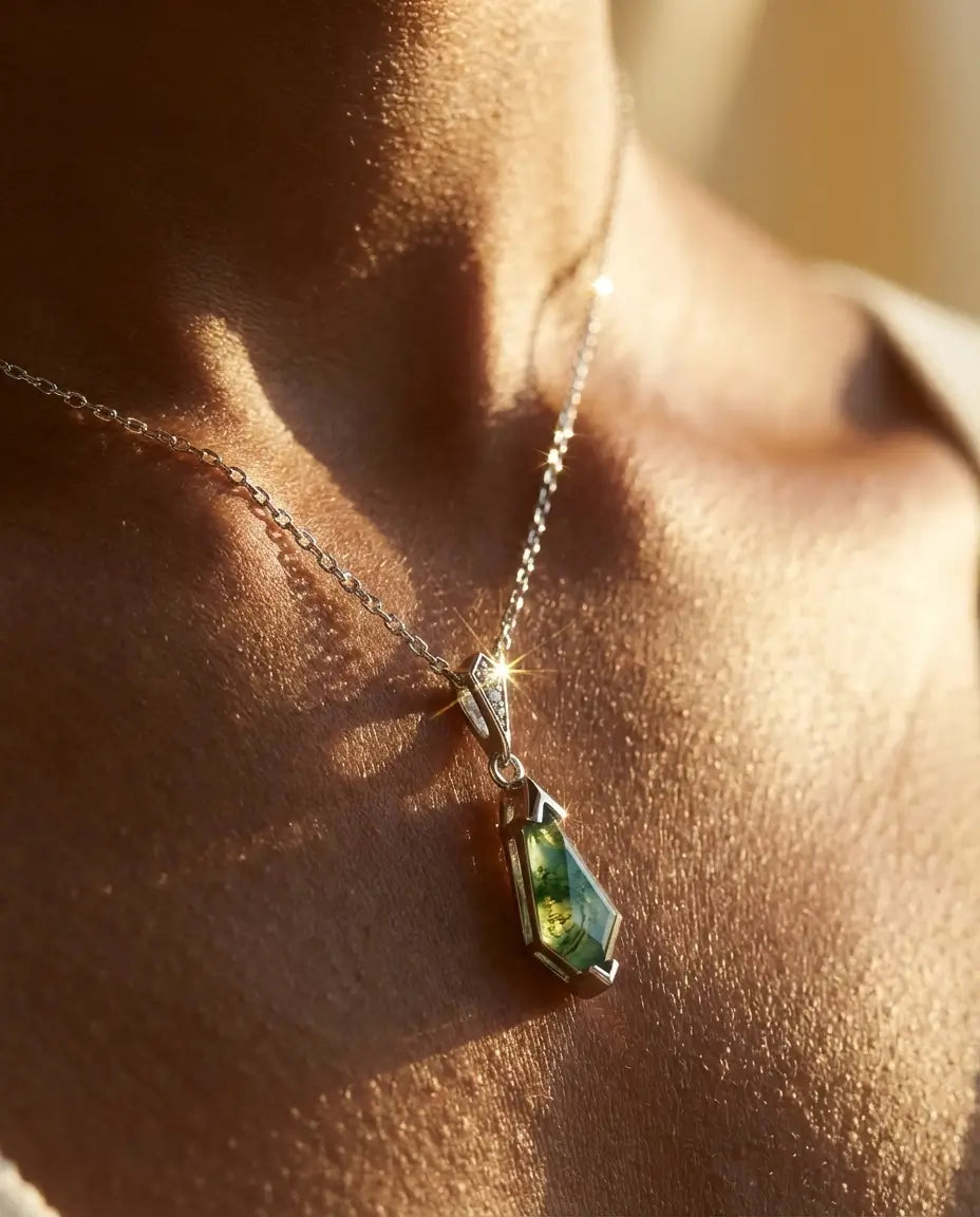925 Sterling Silver Jewelry - Art Deco Agate | IfShe