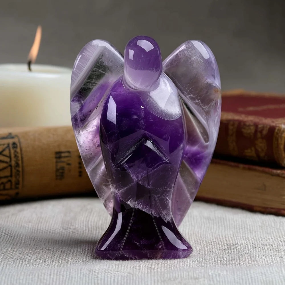 Amethyst Angel of Tranquility – Natural Crystal Guardian