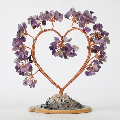Seven Chakra Heart Crystal Tree