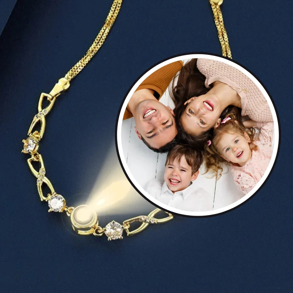 Bracelet with Picture Inside, Photo Bracelet, Picture Bracelet, Photo Projection Bracelet, Personalized Photo Bracelet, Bracelet with Photo Inside